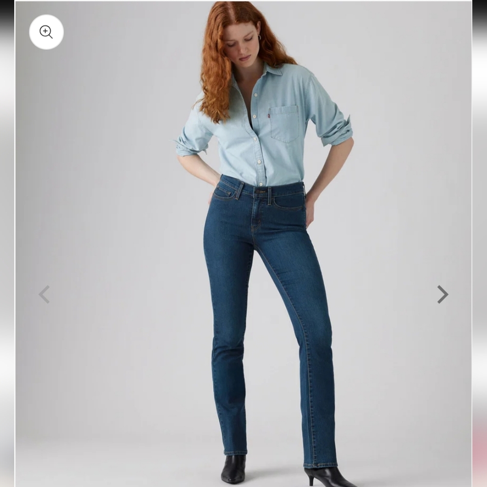NWT Levi's Women's 315 Shaping Bootcut Jeans Dark Blue Size 14 Medium 32x32 - Picture 2 of 13